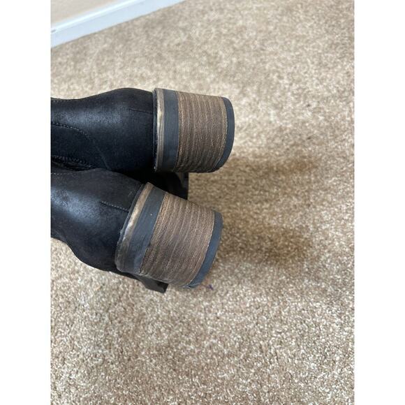 Steve Madden Apollo Chelsea Boots Women's Size 8 Black Chunky Platform Pull On 9 - Picture 4 of 7